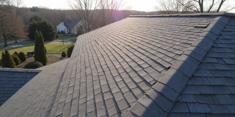 Owens Corning architectural shingles on a completed residential roof in Fairfield County